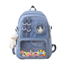 Sacs à bandoulière à Double sangle, sac de-Bleu Avec pendentif