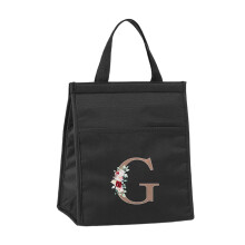 Stilvolle tragbare Lunchtasche mit Buchstabenaufdruck für-GGG