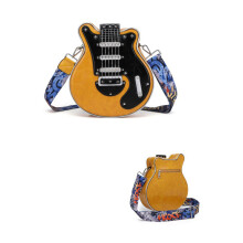 Umhängetaschen in Gitarrenform, Reißverschlusstasche für-Gelb