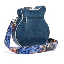 Sacs à bandoulière en forme de guitare, sac à -Bleu profond
