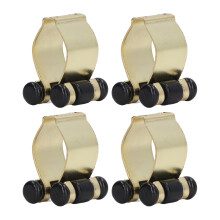 Iron Pool Cue Clips For Billiards Cue Holders, Secure Your Ropes With Ease Using Rope Clamp Solid Brass (Gold)