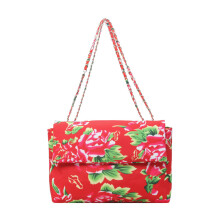 Sac Ă main Ă motif de fleurs pour filles et femmes,-Bourgogne