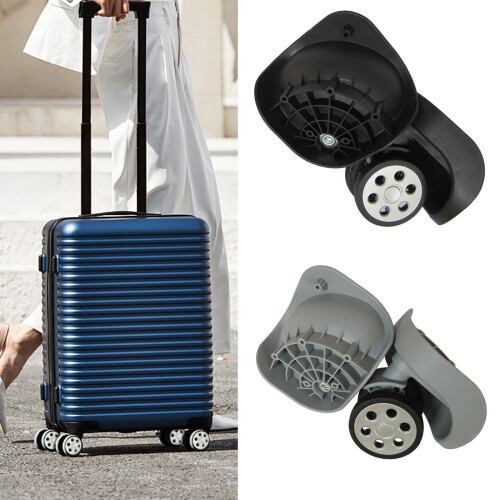 1 paire A191 valise bagages remplacement pivotant-Or Rose 2