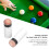 12 pièces de pointes de queue de billard blanches, accessoires de remplacement en cuir PU léger 3