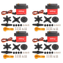 Servomotor digital cu cuplu ridicat, motor robust fără miez pentru aplicații RC, servomotor impermeabil cu angrenaje metalice complete și