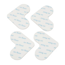 4 Pack White Double Sided Carpet Tape Reusable Washable Slip Resistant S