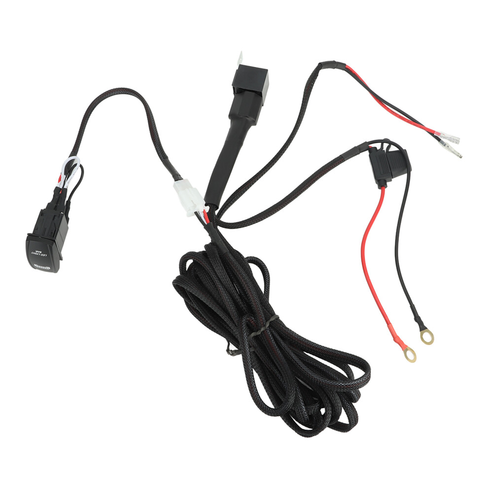 12V Led Work Wiring Harness, 16 Gauge, 3M, Atv/Suv/Jeep Light 4651370483861