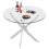 Large Round Tabletop with Stainless Steel Base 6