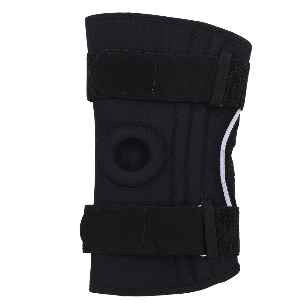 Knee Stabilizer Wrap with Hinged Bars Support, Adjustable Compression Knee Brace for Enhanced Stability, Four-way Stretch Material with Breathable Des