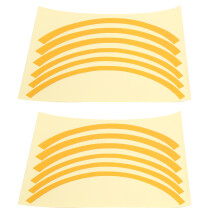 Reflective Wheel Rim Stripe Decal Sticker Universal Fit Waterproof Curved Design Motorcycle Decoration Film For Night Safety Durable Adhesive With Eas