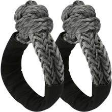 Protective Design Soft Synthetic Shackle Rope, 45000 Ib Breaking Strength For Off-Road, Towing, And Recovery