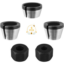 Fräsfutter-Set aus Hartmetall, Fräsadapter aus Stahl für Graviermaschinen, Wärmebehandlung gewährleistet gute Flexibilität und