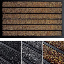 Polyester Fabric Doormat, Low Profile And Non Slip, Traps Moisture And Dirt, Easy To Clean, Durable For Indoor And Outdoor Use, Heavy-duty