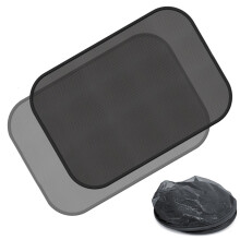 Pare-soleil de voiture, visibilité optimale et conception pliable pour vitres latérales, lot de 2 pare-soleil universels en nylon de haute qualité.