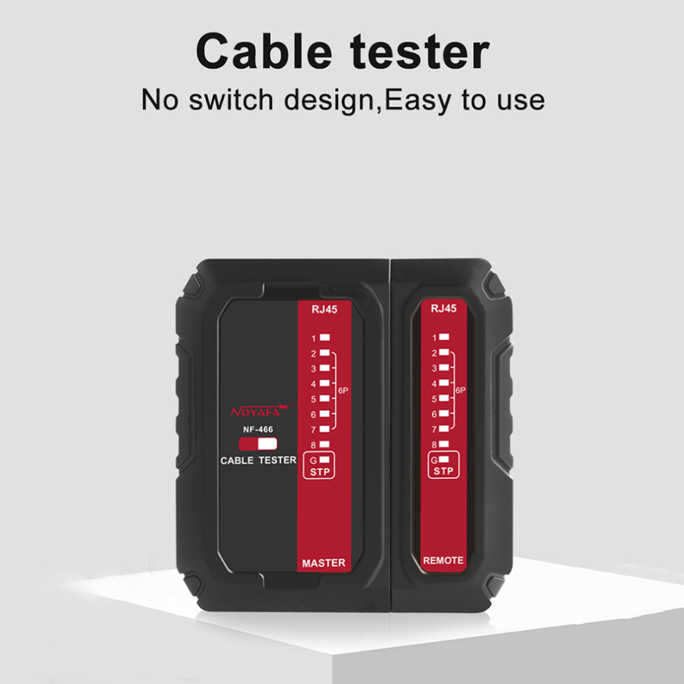 Noyafa Nf-466 Cable Continuity Tester For Rj45 Rj11 Cat5 Cat6 Cat7 Utp/Stp 8411379050930