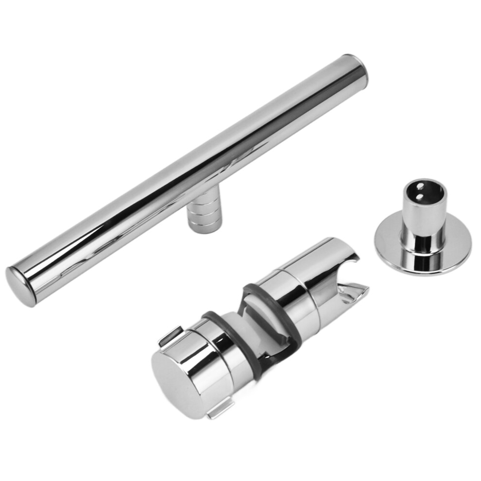 Copper Adjustable Shower Head Holder Set Â 26Cm Slide Clamp Bracket 8031370486134