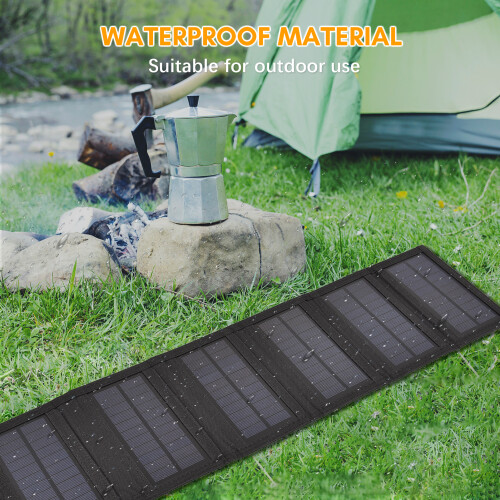 10.5W Portable Foldable Solar Panel with USB, Lightweight & Durable 2