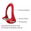 Selle de cheval épaisse antidérapante, étrier de coulée,-Rouge 5
