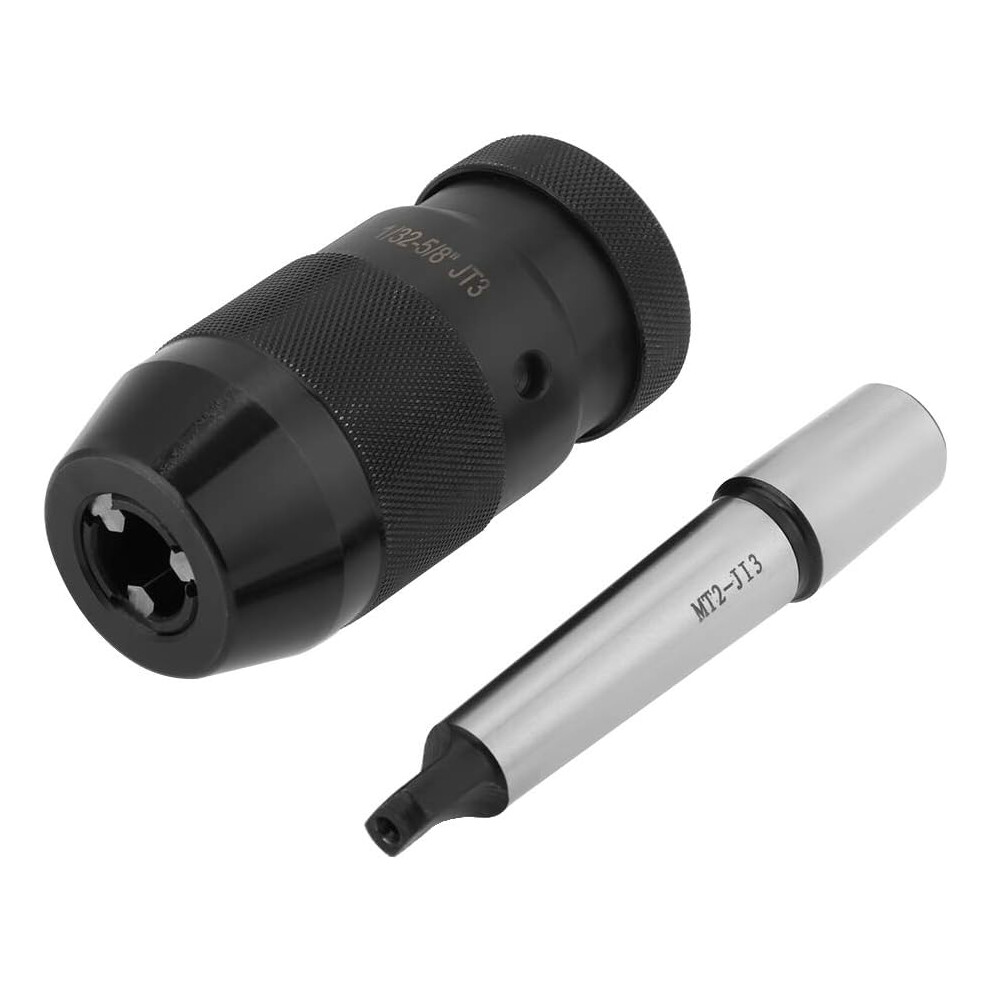 Self Tightening Drill Chuck For High Load Tasks, Keyless Heavy Duty High Strength High Speed Steel 3 Jaw Design Chuck With Strong Clamping Force, 9358999318295