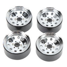 4 Stück Eisen RC Beadlock Radnaben 1,9 Zoll Silber Wiederverwendbar