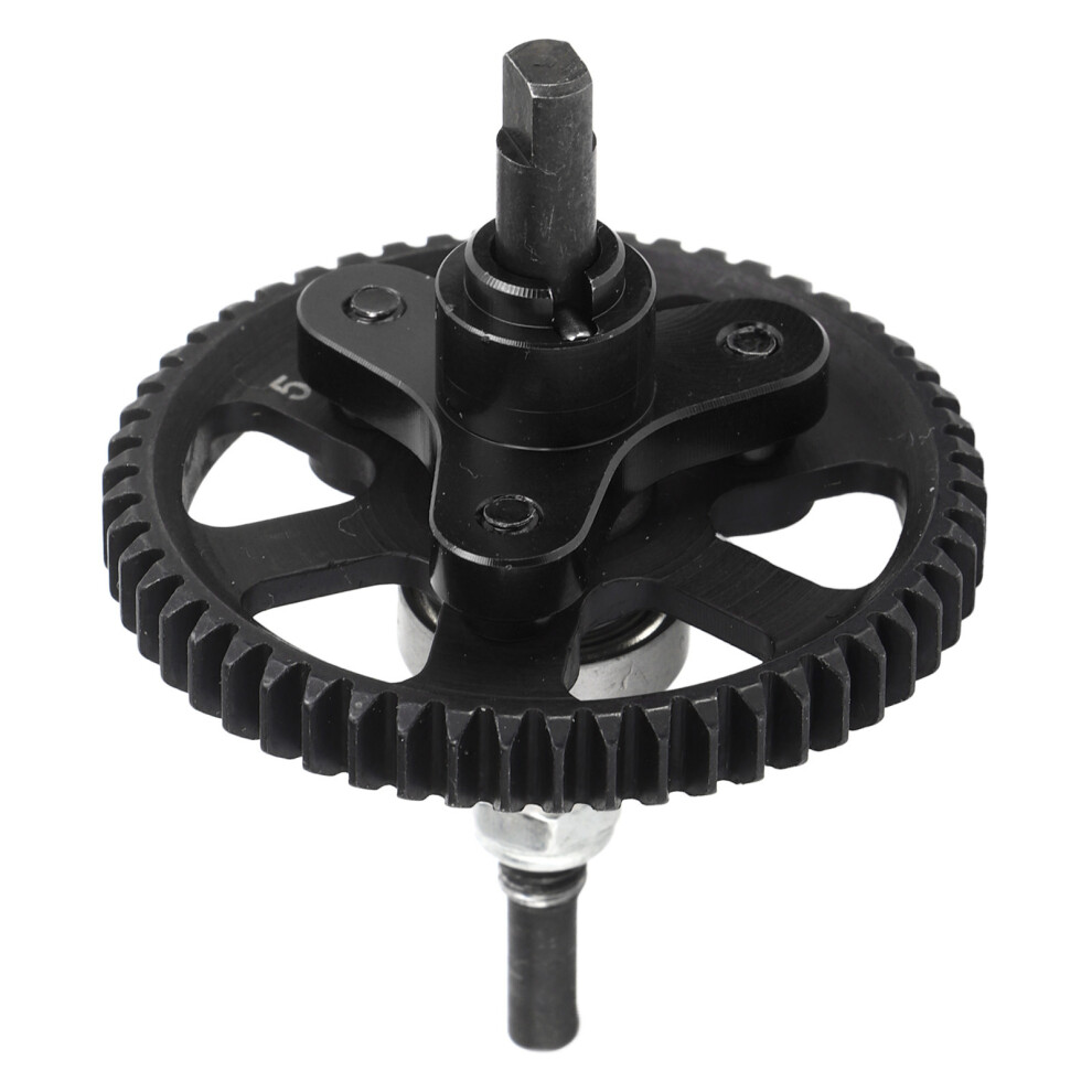 54T Aluminum Steel Differential Slipper Clutch For 1/10 Rc Cars Black 4991371509734