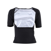 Lichtgewicht, zweetopwekkend compressievest met comfortabel ontwerp, saunashirt, afslankend figuurcorrigerend vest, tailletrainer met rugsteun en