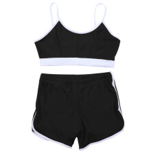 Completi da ballo scintillanti per donna, pantaloncini lucidi con cuciture senza cuciture, traspiranti, elasticizzati, con chiusura a strappo,