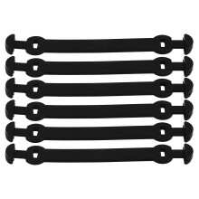 Black Tennis Racket Vibration Dampeners 6 Pcs Shock Absorbers for Outdoor Play