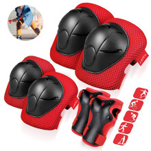 Conjunto de equipo de protección, transpirable, correas elásticas ajustables, para múltiples actividades deportivas, 3 en 1, regalo perfecto para