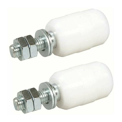 Ράουλο οδηγού συρόμενης πόρτας, βάση σχήματος L με ρυθμιζόμενους διπλούς νάιλον