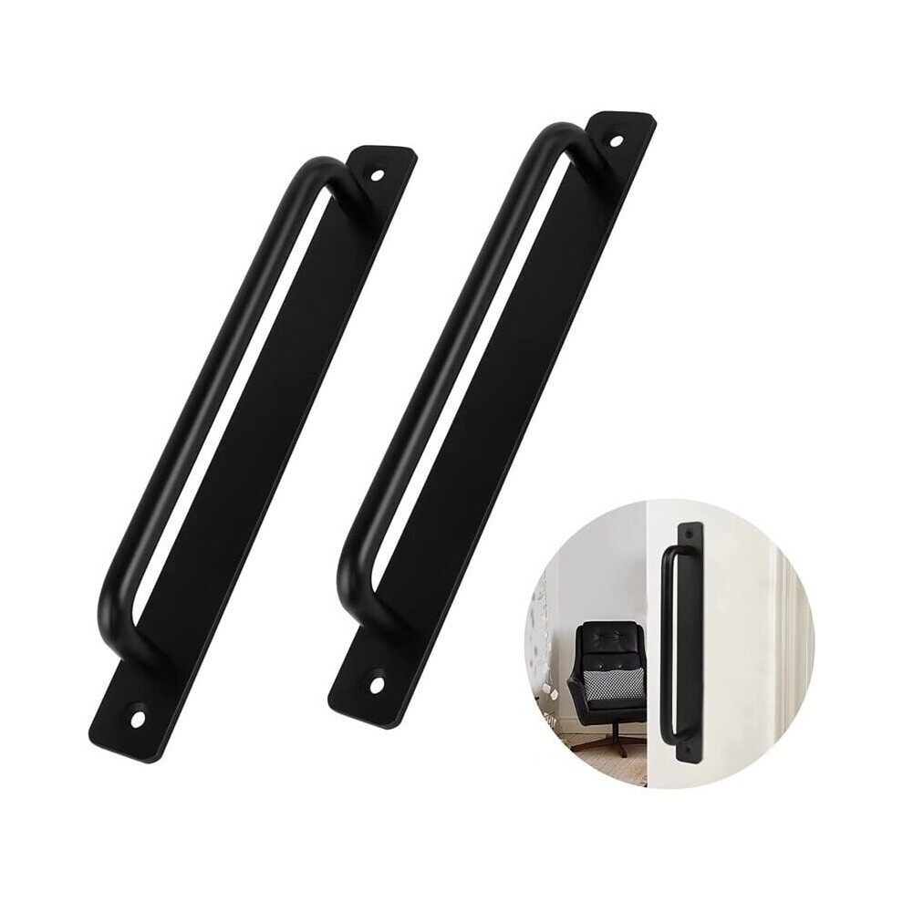 Door Pull Handle For Wide Application, Easy Installation Ensures Hassle-Free Setup Of Your Aluminium Alloy Sliding Barn Door Handle, 244Mm Black 9340959515257