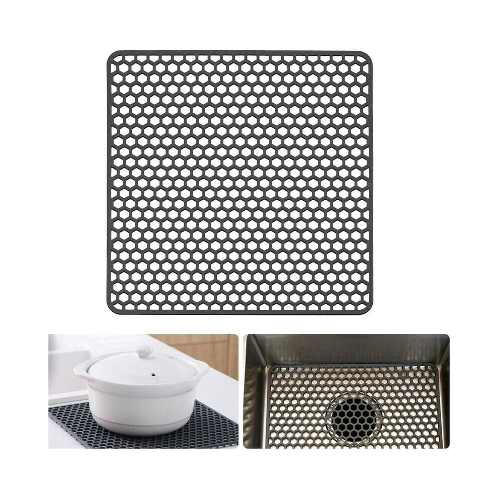 Flexible Silicone Sink Protector, Heat Resistant, Non-Slip Raised Feet, Quick Draining, Easy To Clean, Eco-Friendly, Durable Silicone Material, 9433291674093