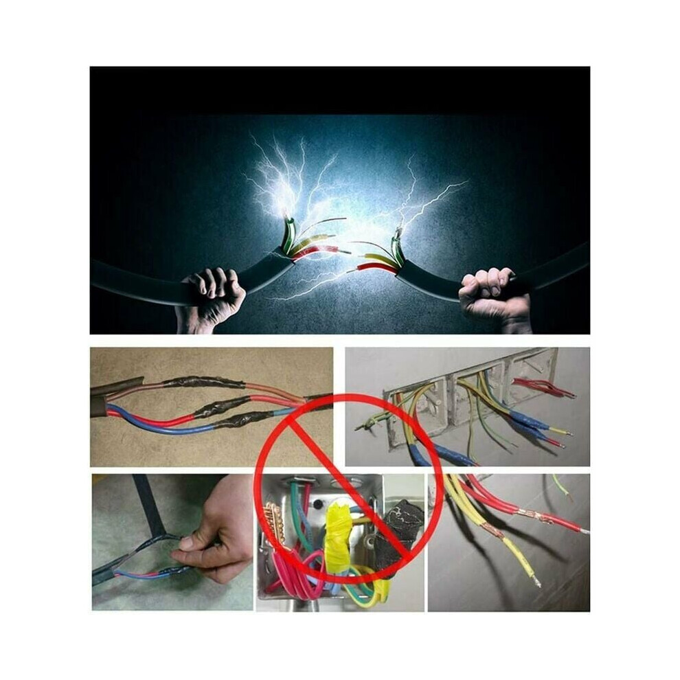 Compact Wire Connectors For Convenient Cabling, Reusable Connectors For Fast Installation In Home & Office 9169997189523