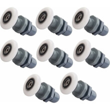 Roulettes de salle de bain pour portes coulissantes, poulie à arc de cercle haute capacité de charge et coulissement fluide, compatibles avec les