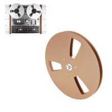 7 Inch Aluminum Alloy Empty Reel for 1/4in Tape, Universal, Gold