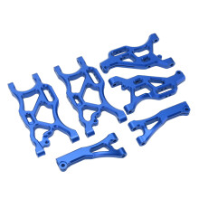 Ensemble de bras de suspension en alliage d'aluminium pour voitures RC 1/7 et 1/8, bleu