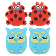 Tennis Vibration Dampener with Shock Absorption, Silicone Material Soft Gel Shock Absorbing Insert for Rackets, Cute Cartoon Pattern Design Vibration