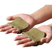 Hand Protection Gear, Premium Material Fitness Gloves for Wide Application, Comfortable Design Wrist Support & Anti-Slip Grip for Men Women (Brown)