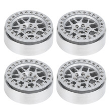 Beadlock Wheels Aluminum Alloy Shock Proof High Crush Resistant Lightweight Upgrade For RC Crawler Car Heat Dissipation Easy To Install Durable Constr