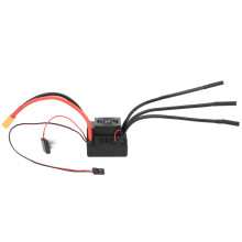 Brushless ESC for RC Vehicles, Waterproof Electric Speed Controller with Excellent Heat Dissipation Multiple Protection Features Enhanced Throttle Res