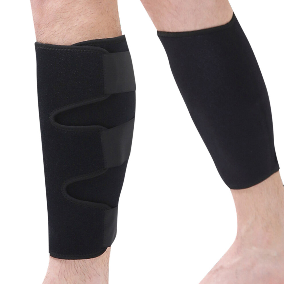Injury Recovery Brace, Neoprene Calf Sleeve Adjustable Calf Brace for Enhanced Support, Compression Calf Wrap Ensures Quick Healing for Shin Splint Su
