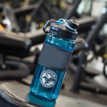 Große 3000ml Raum Blau Plastik-Wasserflasche mit Lanyard für Herren & Damen
