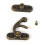 Vintage Hook Hasp Bronze Swing Lock Clasp για παλιά ξύλινα κουτιά, Premium Σιδερένιες ανθεκτικές στη 4