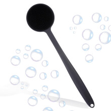 Rückenbürste für die Dusche, doppelseitige Massagebürste mit weichen Silikonborsten für ein sanftes und dennoch effektives Peeling