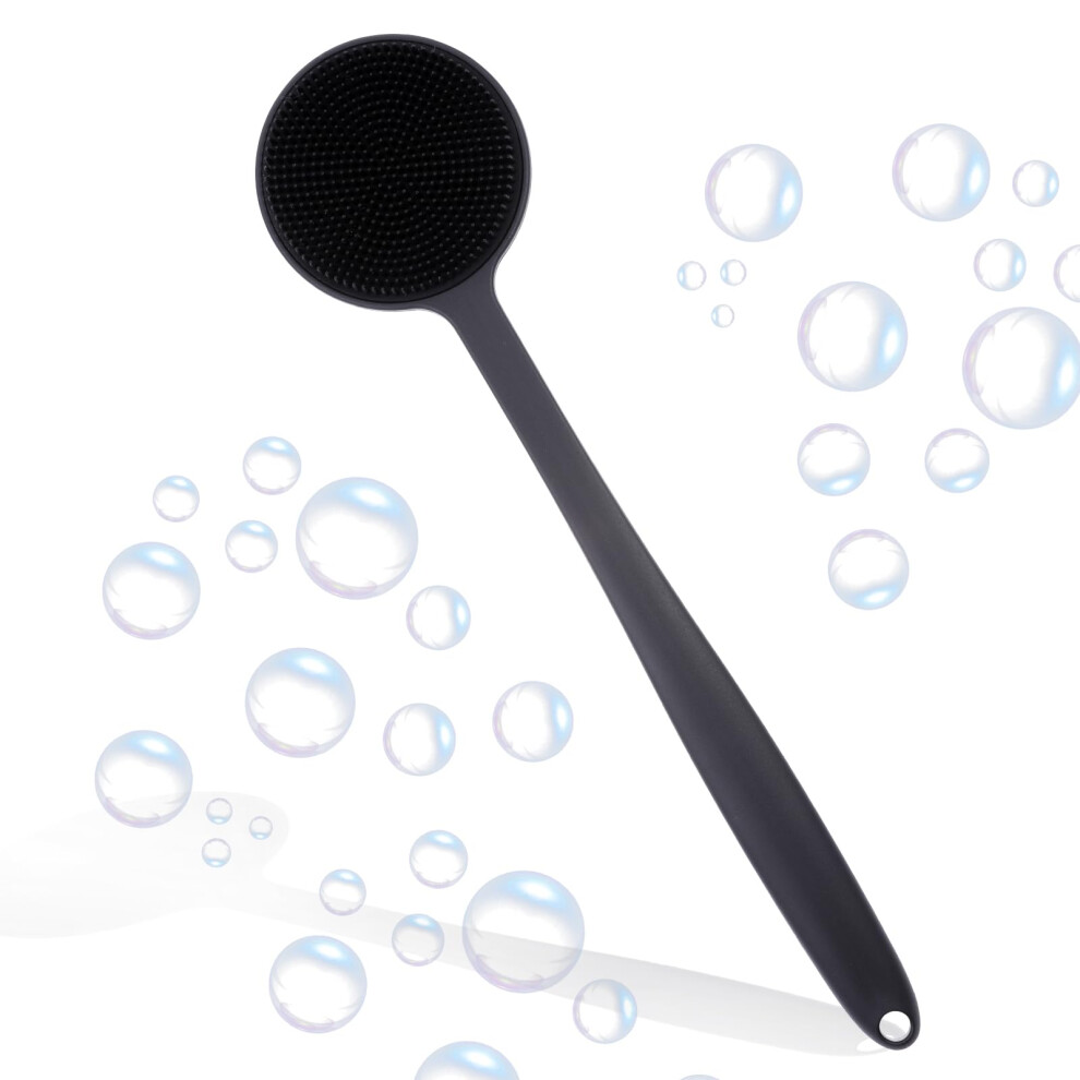 Exfoliating Scrubber, Super Scrubbing Exfoliating & Easy-to-clean Hygienic Body Brush with Soft Silicone Bristles for Easy Lather & Effective Dirt