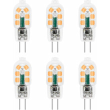 LED-pærer med klar polykarbonatdeksel, ikke-dimbare, 12V varmhvite, 3000K lyspærer for innendørs og utendørs bruk, energibesparende, levetid på