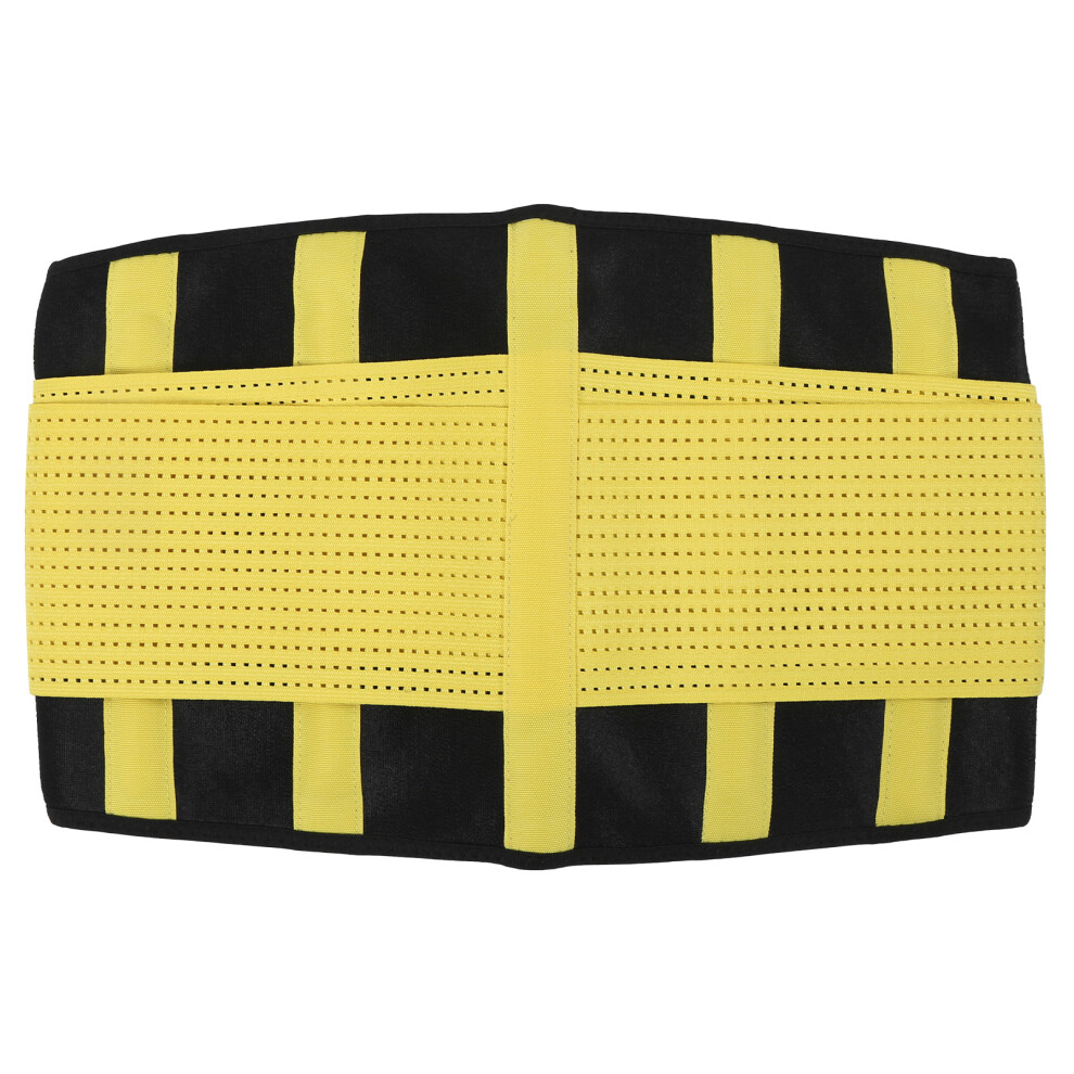 Yellow Adjustable Lower Back Support Brace, Comprehensive Support Neoprene Double Pull Lumbar Brace For Spinal Stability And Posture Correction (Yellow)