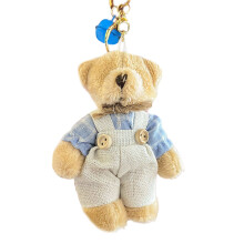 Schlüsselanhänger Bär Rucksack Charm-blau gestreifter Bärenbo