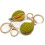 Porte-clés élégant avec pendentif en forme de fruit-Jaune 2