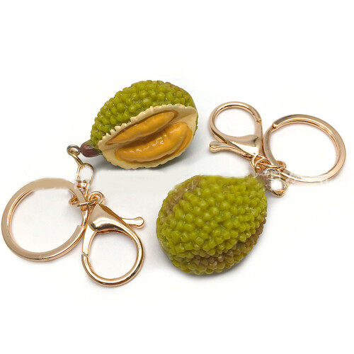 Porte-clés élégant avec pendentif en forme de fruit-Jaune 1